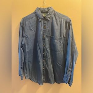 EUC Hunt Club - Soft Blue Button Down Casual Dress Shirt Men’s Top Size Large L